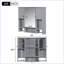 Armoire de rangement murale moderne pour salle de bain-2043215588