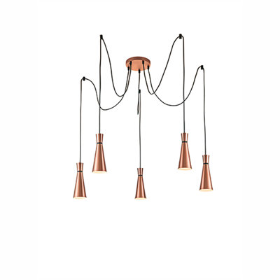 Nickolas 5 - Light Gold Cluster Pendant