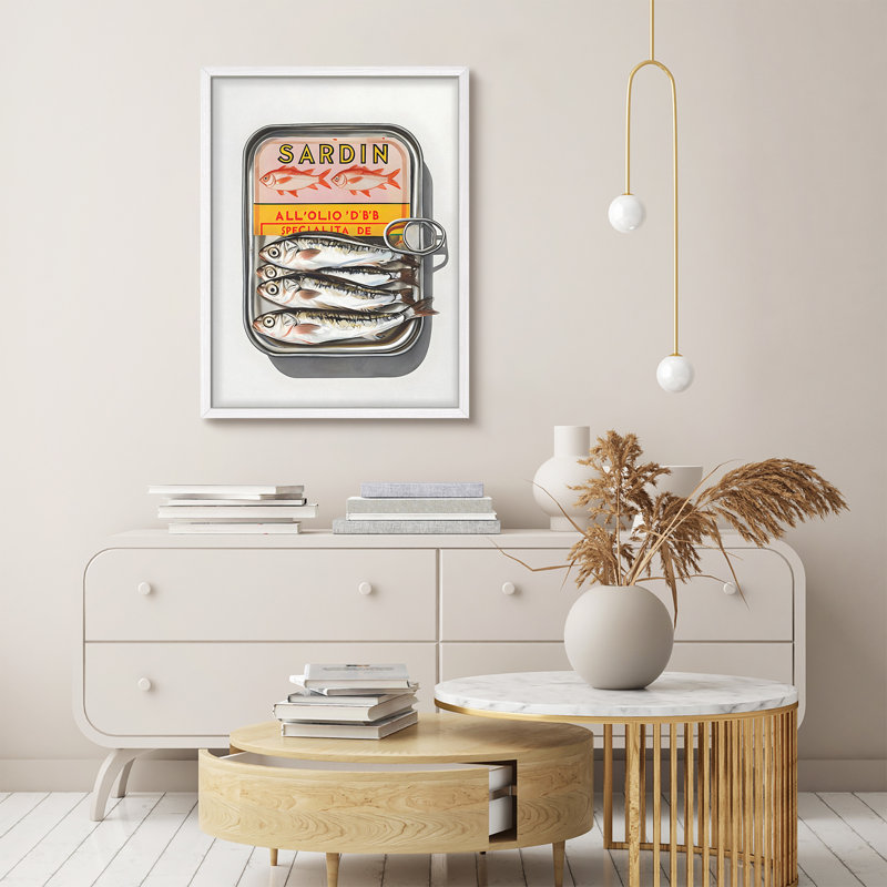 Art mural rétro encadré, affiche rétro pour impression de cuisine éclectique ou de garde-manger de style industriel, Blanc