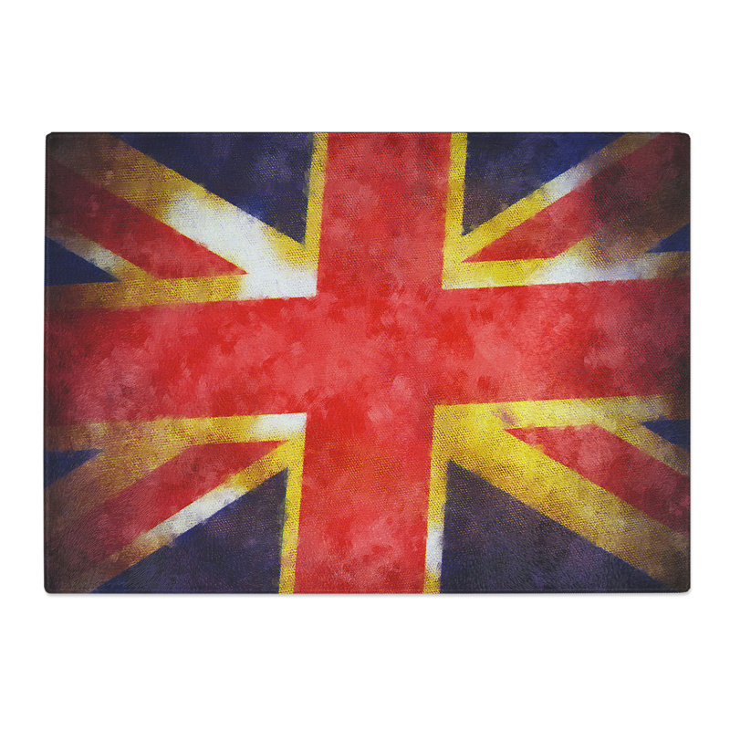 Union Jack British Flag Vol.2 Painting Chopping Board, 0.4cm H x 28.5cm W x 39cm L