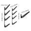 4 supports muraux de planche de surf horizontaux pour le rangement et la présentation, organisateur de support de planche en métal à hauteur réglable, planches de kite, planche courte, skis, capacité de poids de 100 lb, acier Q235 noir,