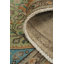 Tapis vert clair à motif géométrique traditionnel 9 x 12