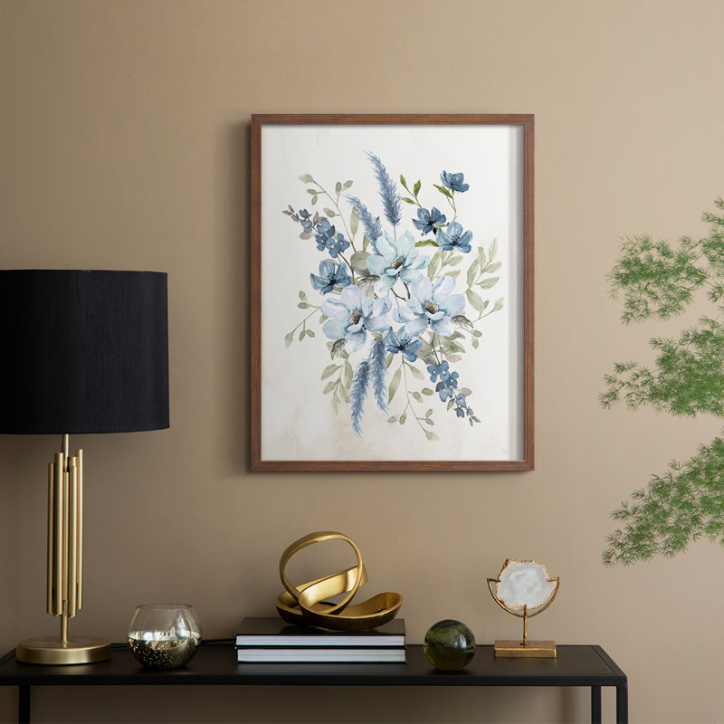 Sweet Blues II, reproduction encadrée - bois massif, Noyer, H 11 po x l 9 po