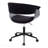 Black Metal, Black Wood & Black Velvet Vintage Mod Mid-Century Modern Office Chair-204526424-204526429