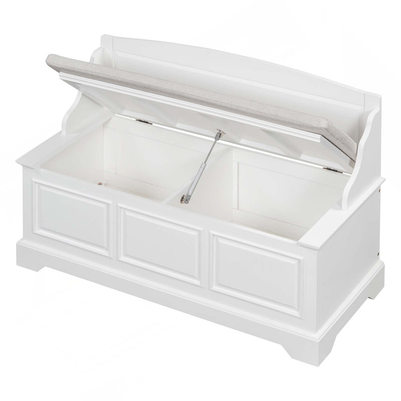 Banc de rangement pour chaussures Retro, Blanc