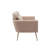Dinahlee Fabric 51.19 in. Reception Loveseat