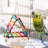 Wooden Rainbow Bird Perch/Hammock/Swing