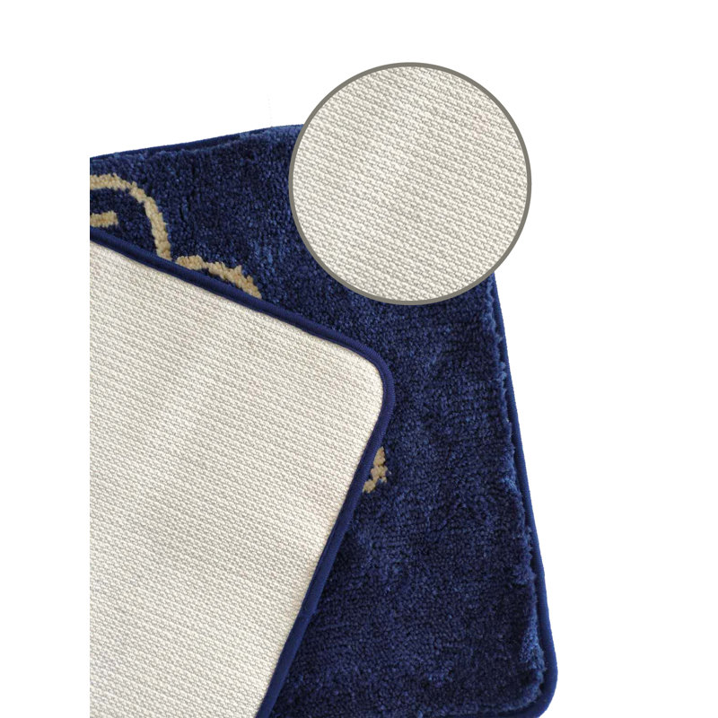Preusser Bath Set + Hooks, Navy Blue, Small