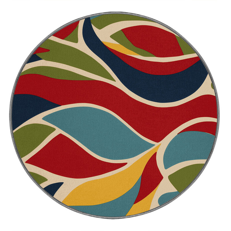 Spirited Loop Rug, Round 5'