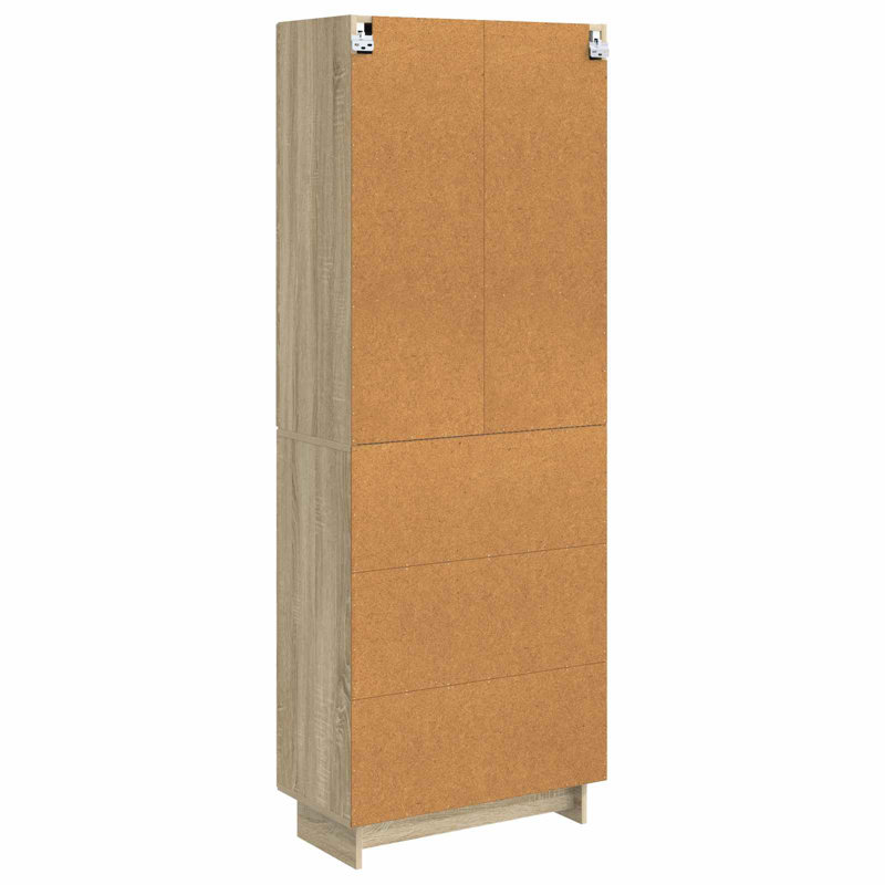 4 -Door 4 Storage Cabinet, Sonoma Oak
