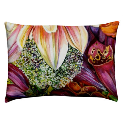 Agata Floral Rectangular Cushion