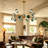 Burness 15-Light Dimmable Sputnik Linear Chandelier-1015606361
