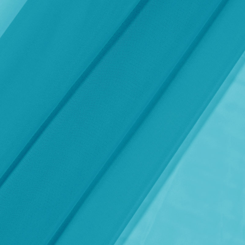 Kober Sheer Curtain Panel Pair, Turquoise, 59"W x 95"L