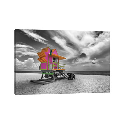«Miami Beach Flair» par Melanie Viola - Photographie sur toile tendue