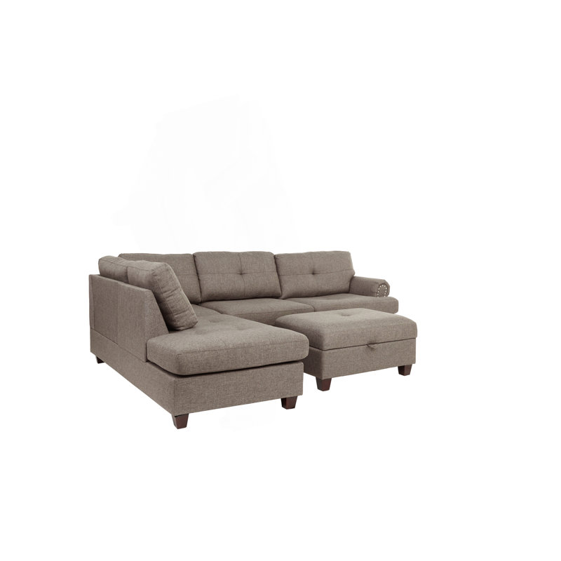Canapé modulaire contemporain 3 pièces Mocha Dorris