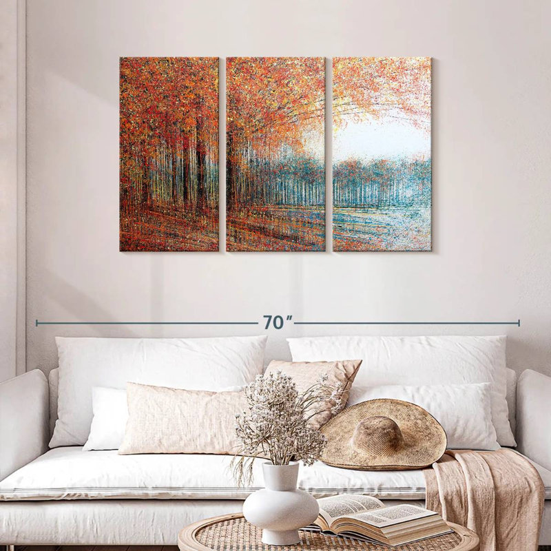 Avery les arbres rouges, H 28 po x l 45 po