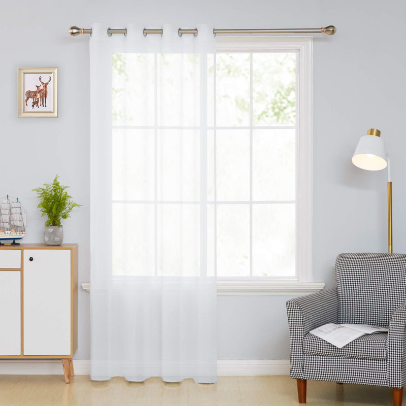 Pruski Semi Sheer Curtain Single Panel