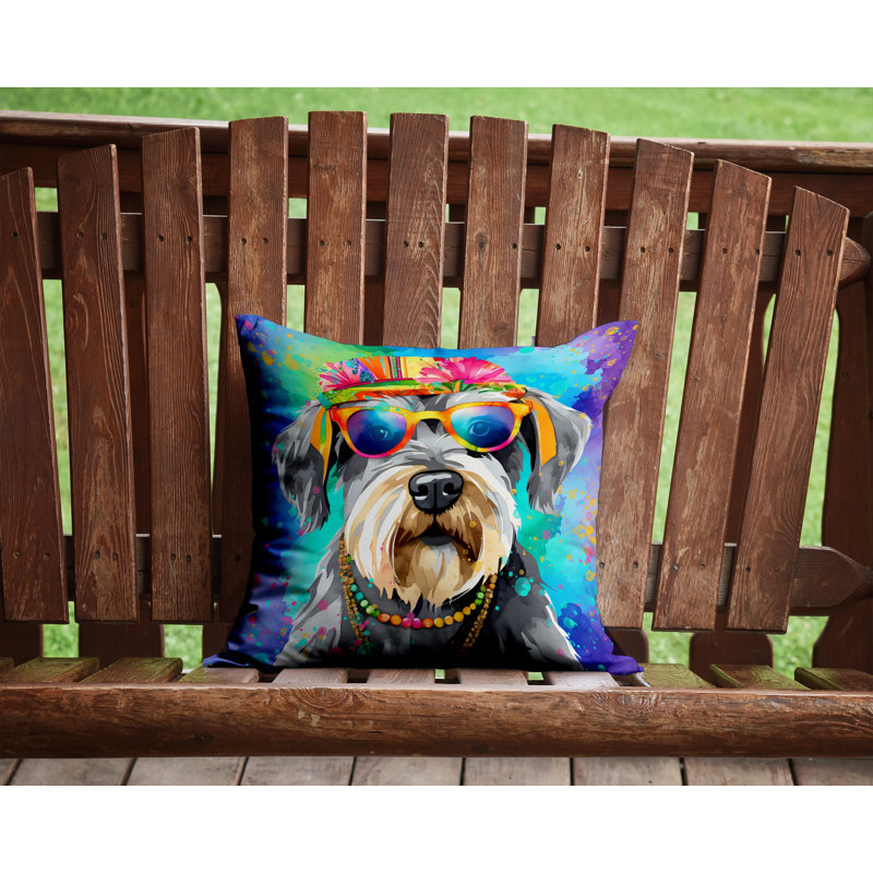  Coussin décoratif intérieur / extérieur en polyester Autre / Sans motif, 14 po x 14 po, Carré