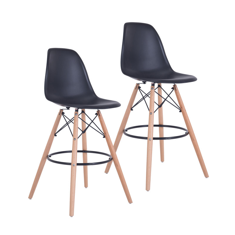 Tabouret de bar 27,6 po Azanae, Noir