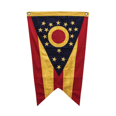 Coton 2 côtés 38 x 24 po drapeau maison Ekin