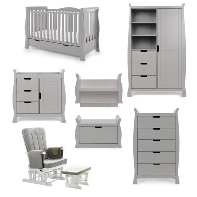 Stamford Cot Bed 7-Piece Nursery Furniture Set