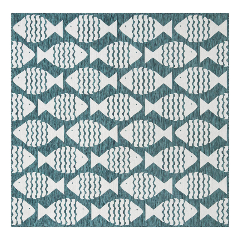 Tapis d'extérieur intérieur / extérieur Coastal, Carré 10 pi