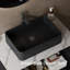 Meuble-lavabo autoportant de 30 po de largeur avec comptoir en pierre frittée blanc de Carrare-493644579-488536943