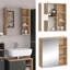Lachasity 62mm W 64mm H Surface Frameless Medicine Cabinet Mirror 3 Fixed-548982119