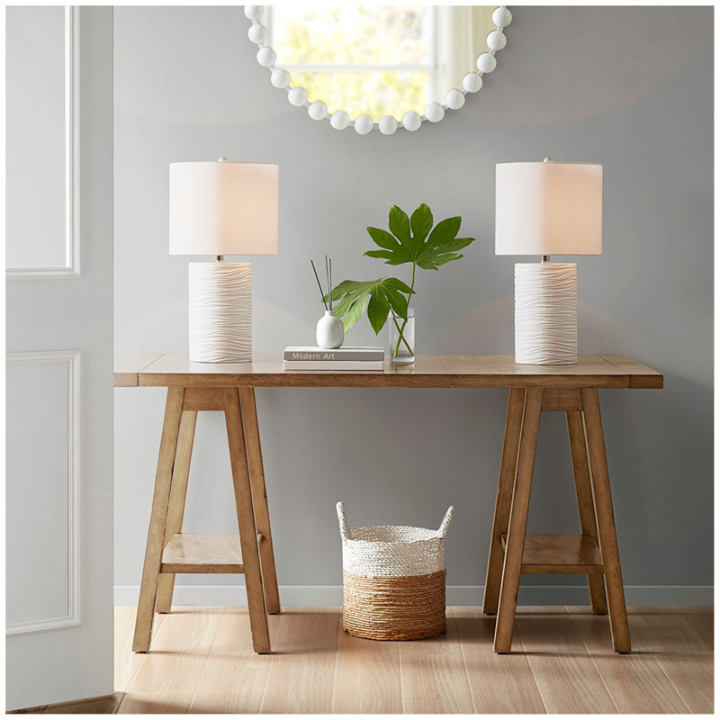 Lampe de table texturée