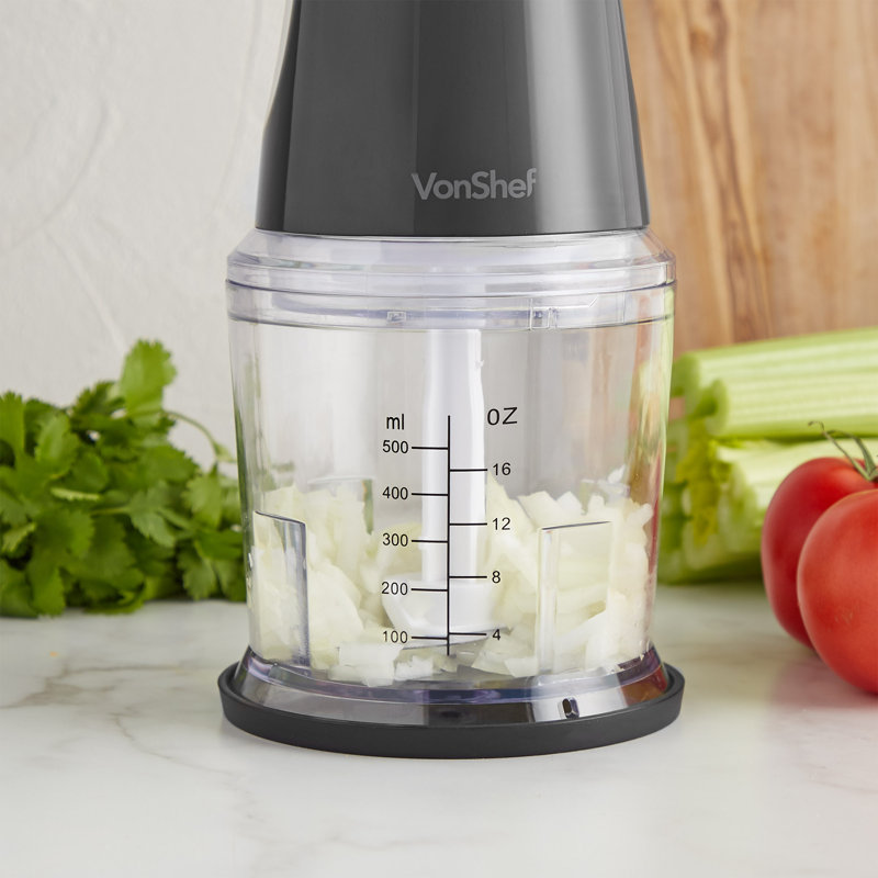 VonShef 2 Speed Blender Food Processor Combo with Travel Cup