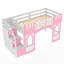 Lit mezzanine avec escalier de rangement et fenêtre-652281341