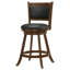 Paire de tabourets pivotants châtaignier et noirs. Confortable grâce à sa fabrication. Rembourré Idéal pour la cuisine, siège pour tabourets en bois et 2 places, siège de bar, housse, l 19,51 po x P 17,5 po