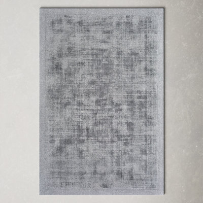 Mckinley Handmade Viscose Gray Rug
