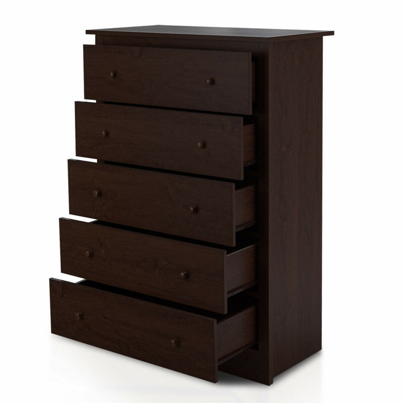Commode fonctionnelle avec rangement à 5 tiroirs