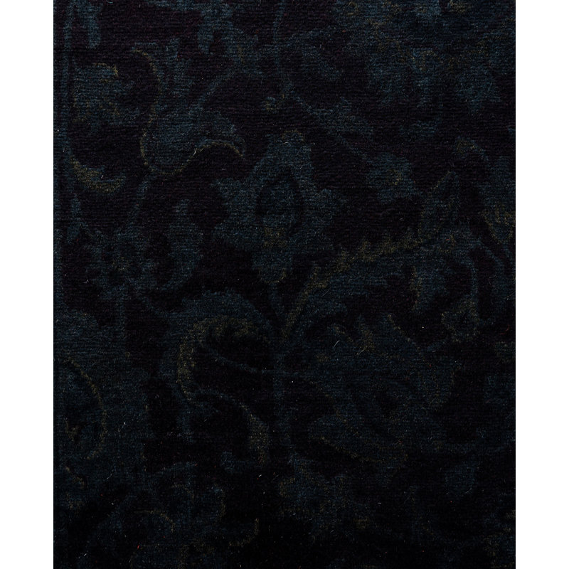 Overdyed One-of-a-Kind Rectangle 4'1" X 6'5" Hand Knotted Area Rug