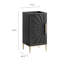 Base de meuble-lavabo simple 16,5 po seulement en noir