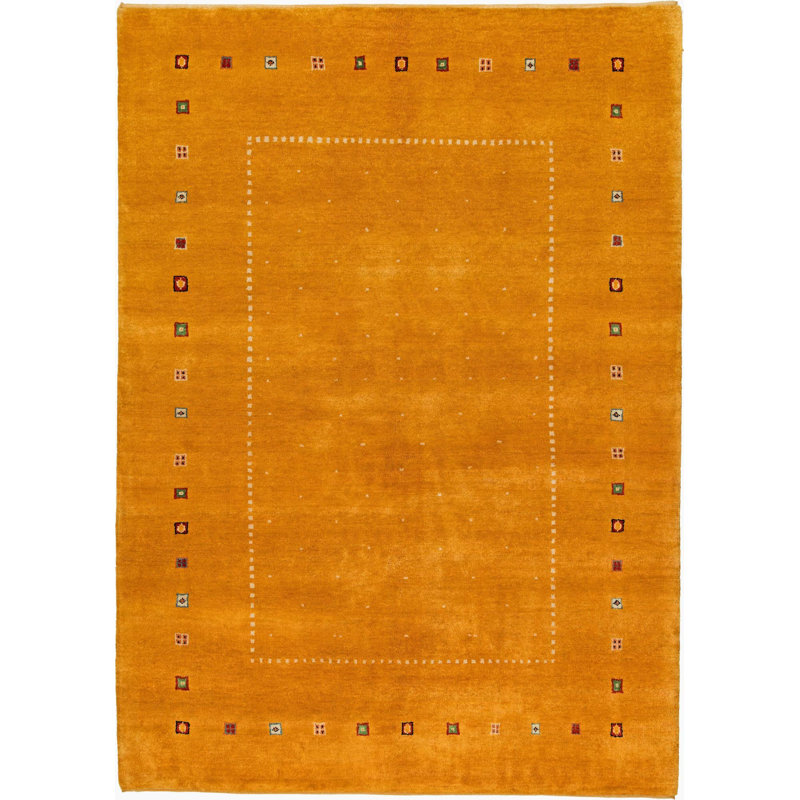Tapis jaune moutarde Jahiem