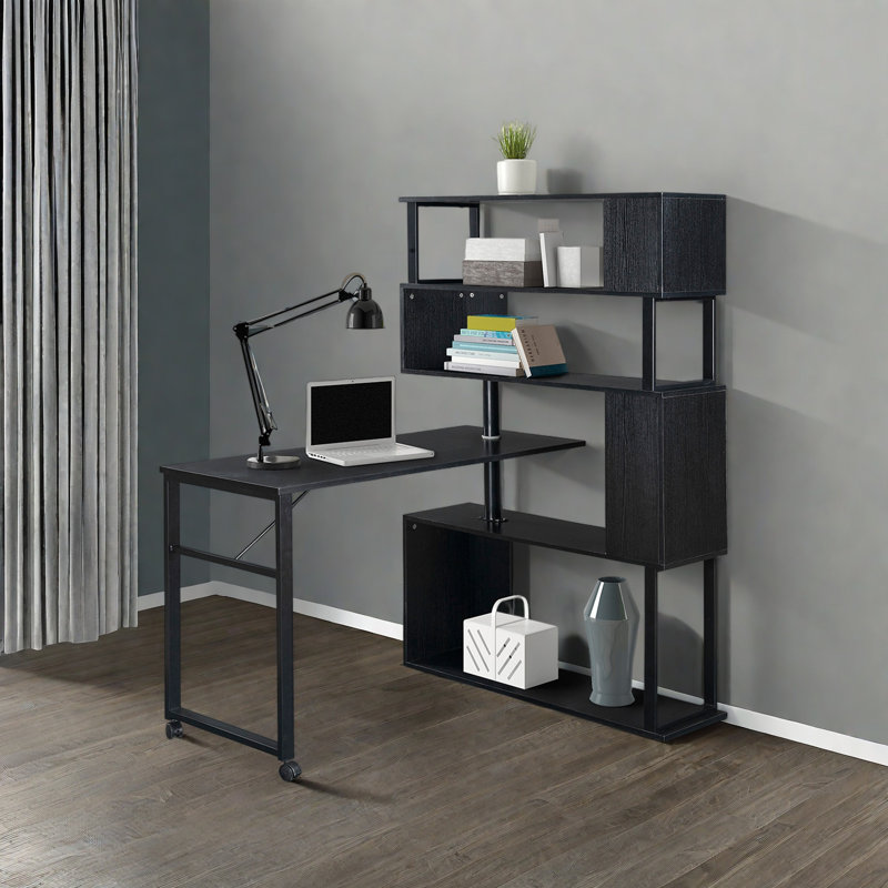 Table de coin en L pour bureau à domicile