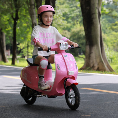 Kids Electric Motorcycle, Pink, 24V 