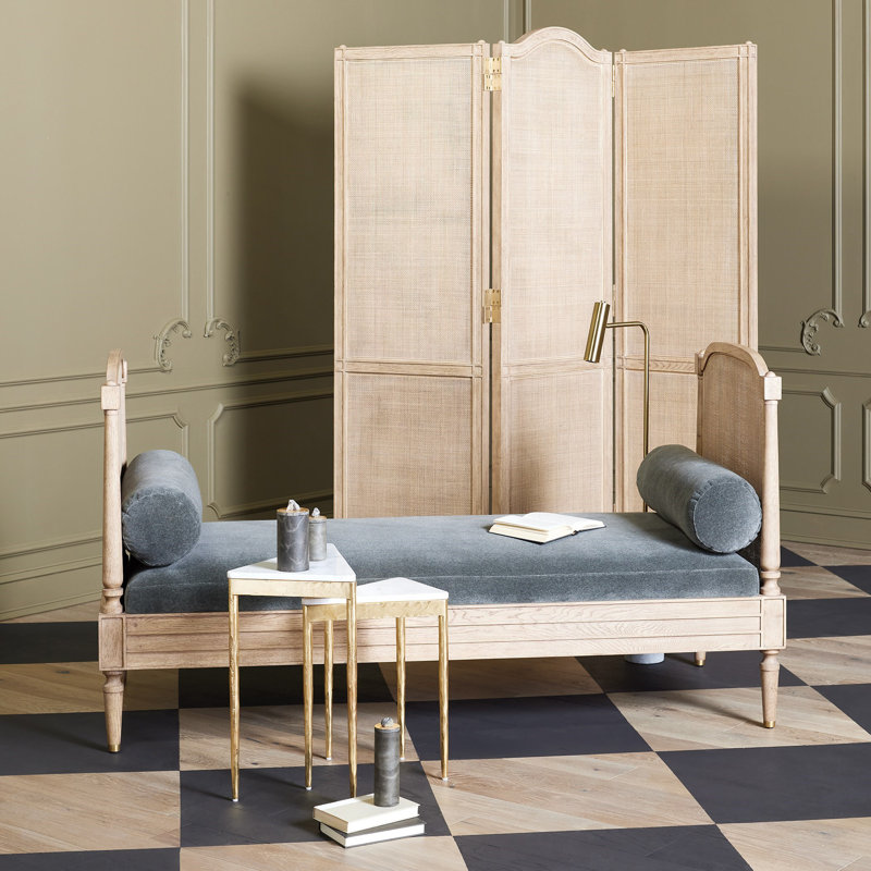 Josephine Daybed-Bleached Oak, Gray, Brown