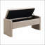 Banc de bout moderne avec rangement, grand tabouret de repose-pieds rembourré, banc de meuble-lavabo de fenêtre confortable pour salon, chambre à coucher, dortoir, table basse, lin-1832990223