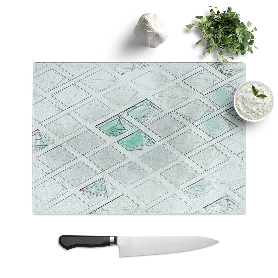 Tempered Glass Sketching the Architecture Vol.67 Chopping Board