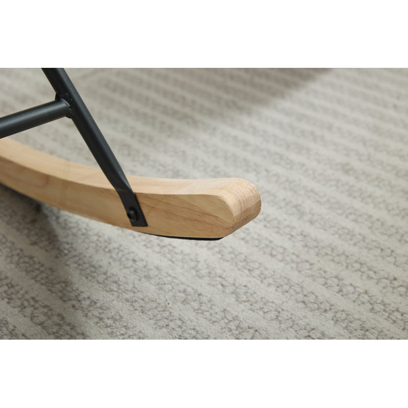 Chaise berçante moderne pour chambre de bébé, Gris foncé