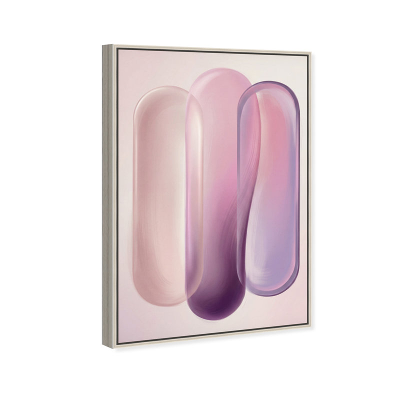 Berry Layers Print by Oliver Gal, 46"H x 31"W, Silver Floater Frame