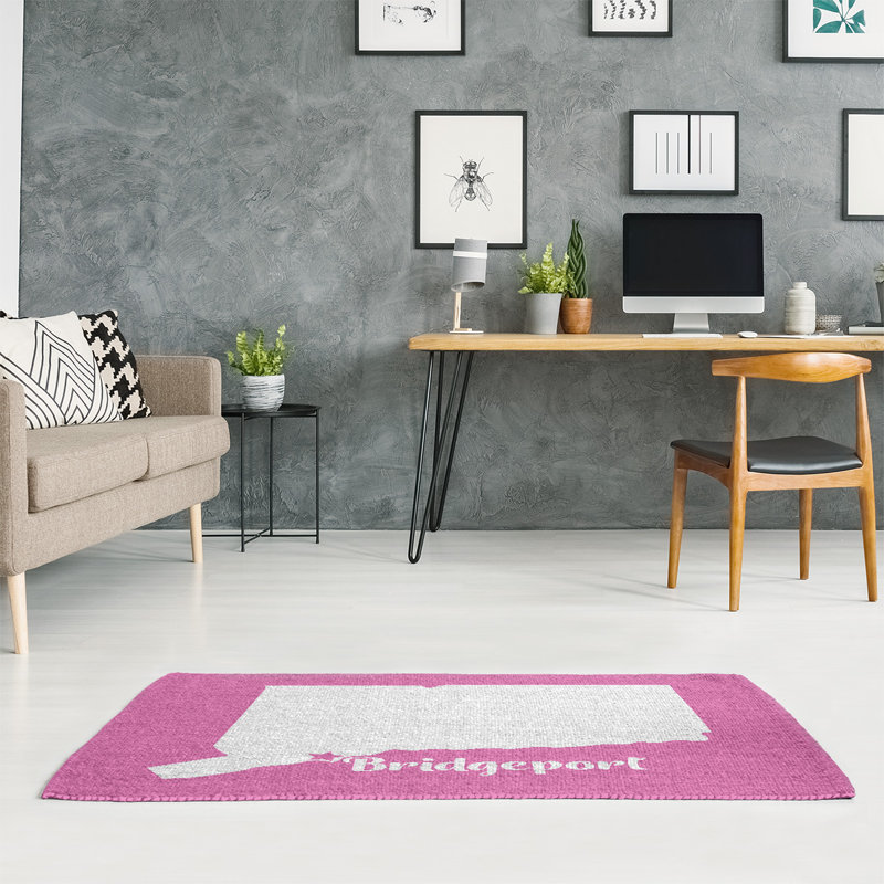 Tapis rose en poly-chenille bridgeport connecticut, Rectangle 2 pi x 3 pi