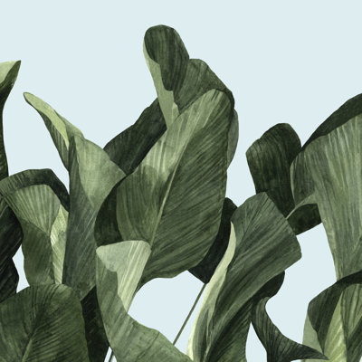 «Celadon Palms II», peinture sur toile