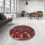 Tapis de zone rouge/noir contemporaine-422745268