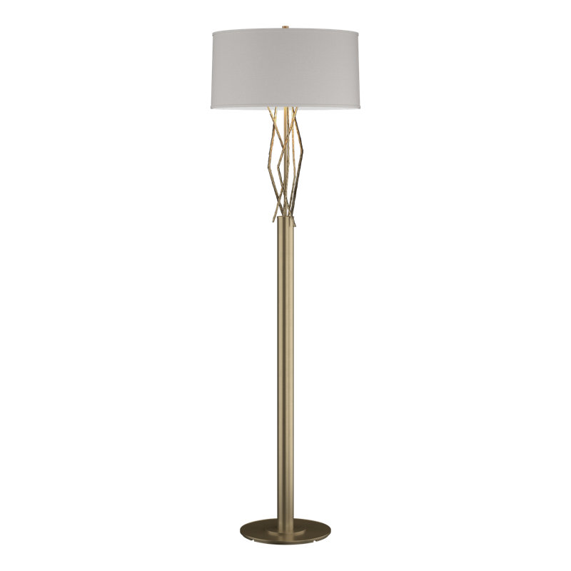 Brindille 61" Floor Lamp, Flax, Soft Gold