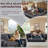 Boneless Modern Chenille Convertible Sofa Bed Split Back Design-584228869