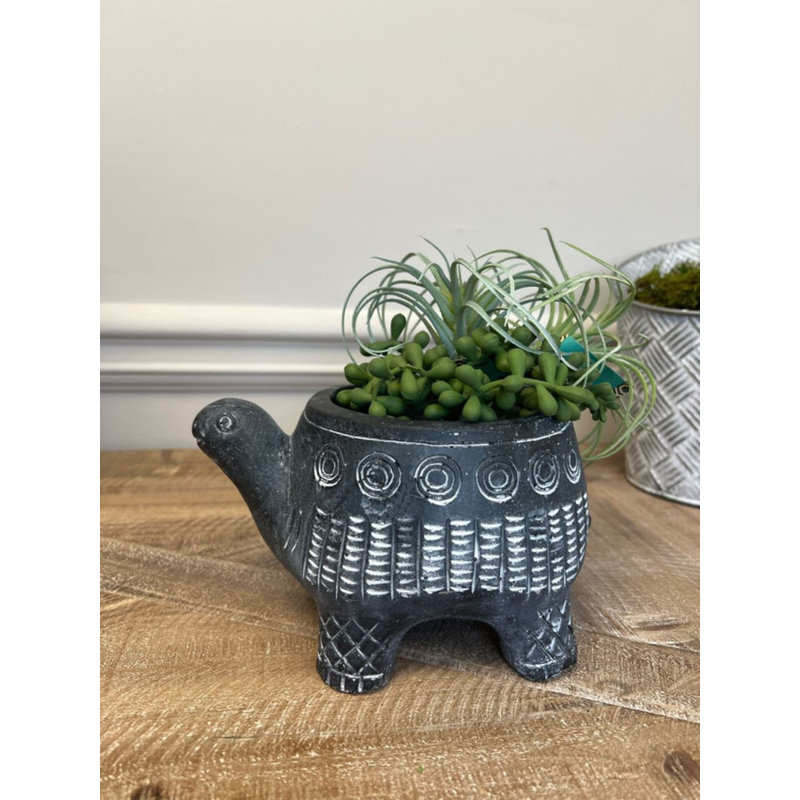Arminan Planter, Black, 3.3" H x 6.1" W x 4.5" D